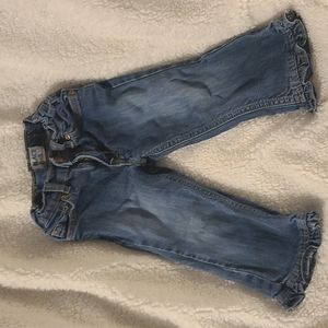 Children's Place ruffle hem jeans